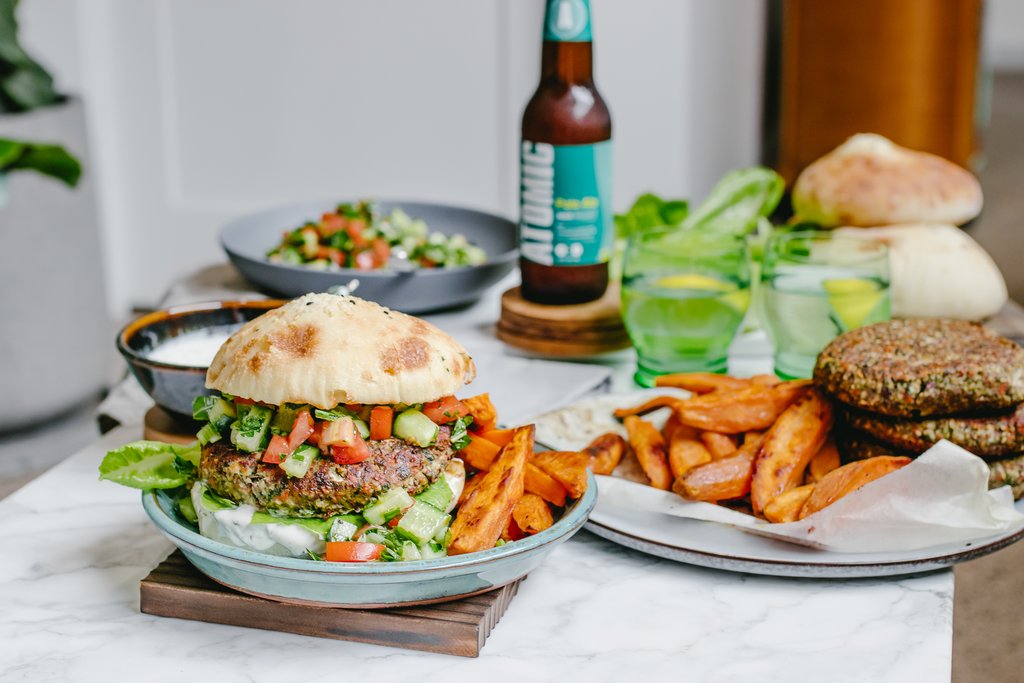 foodey Turkish bean burger